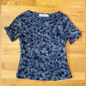 Vintage blue print top